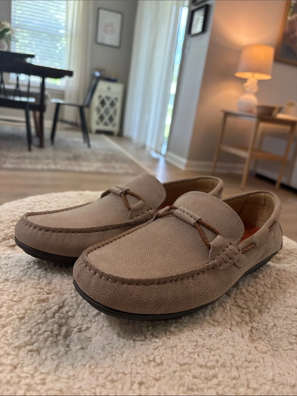 Martin Dingman 100% leather loafers- Made in Brazil - Mens 9.5M brand NEW